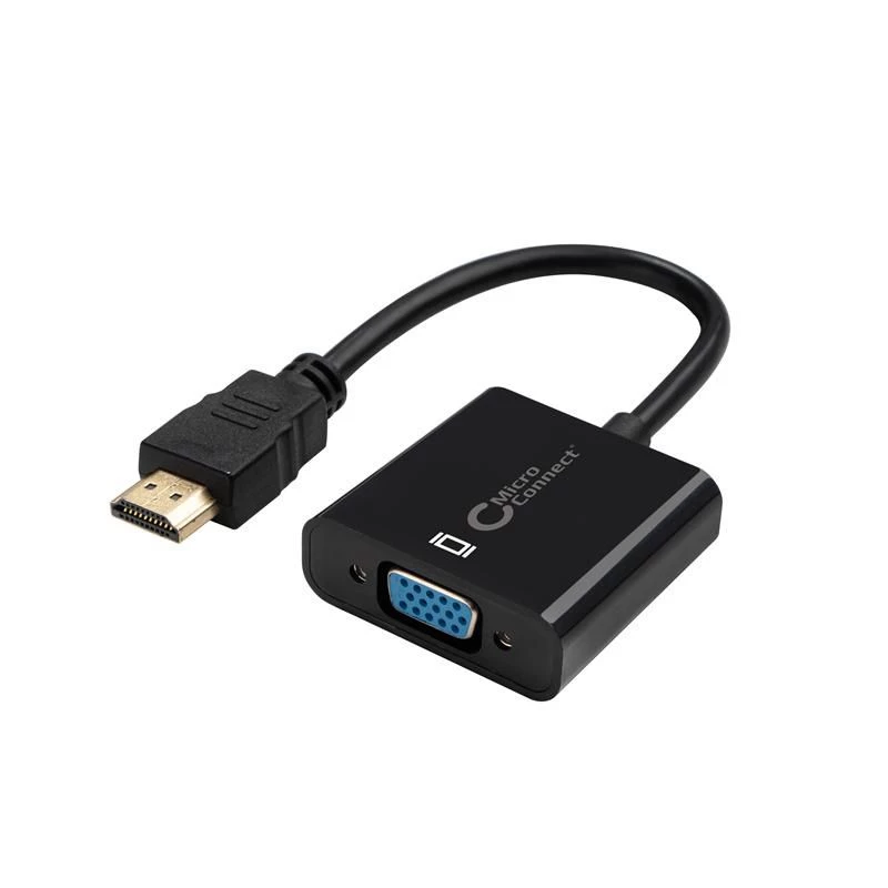 Microconnect HDMVGA2B vaizdo kabelio adapteris 0,15 m VGA (D-Sub) HDMI Type A (Standard) juodas