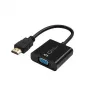Microconnect HDMVGA2B vaizdo kabelio adapteris 0,15 m VGA (D-Sub) HDMI Type A (Standard) juodas