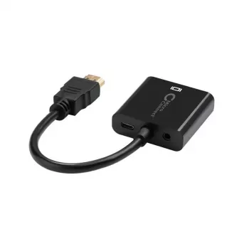 Microconnect HDMVGA2B vaizdo kabelio adapteris 0,15 m VGA (D-Sub) HDMI Type A (Standard) juodas