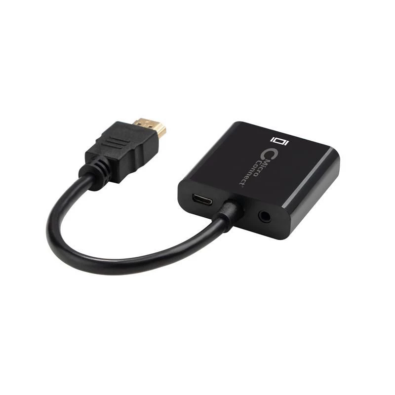 Microconnect HDMVGA2B vaizdo kabelio adapteris 0,15 m VGA (D-Sub) HDMI Type A (Standard) juodas