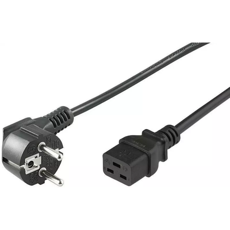 Microconnect PE0771905 maitinimo laidas juodas 5 m CEE7/7 C19 jungtis
