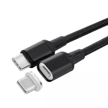 Microconnect USB3.1CC1-MAGNET USB laidas USB 3.2 Gen 1 (3.1 Gen 1) 1 m USB C juodas
