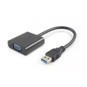 Microconnect USB3.0VGA USB grafikos adapteris 1920 x 1080 pikselių juodas