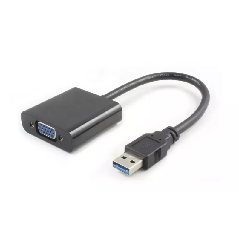 Microconnect USB3.0VGA USB grafikos adapteris 1920 x 1080 pikselių juodas