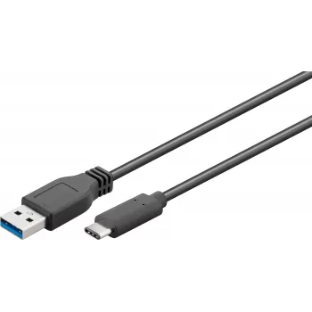 Microconnect USB3.1CA2 USB laidas USB 3.2 Gen 1 (3.1 Gen 1) 2 m USB C USB A Juodas