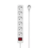 Microconnect GRU0065W maitinimo ilgintuvas 5 m 6 kintamosios srovės lizdai (-ų) Vidinis Baltas