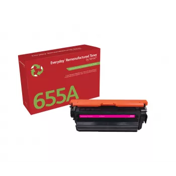 Everyday™ Magenta Remanufactured Toner by Xerox Suderinama with HP 655A (CF453A), Standard capacity