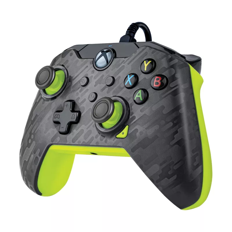 PDP laidinis valdiklis: Electric Carbon - Xbox Series X|S, Xbox One, Xbox, Windows 10/11