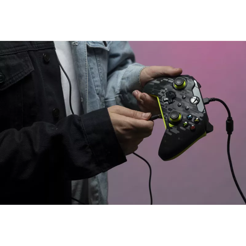 PDP laidinis valdiklis: Electric Carbon - Xbox Series X|S, Xbox One, Xbox, Windows 10/11
