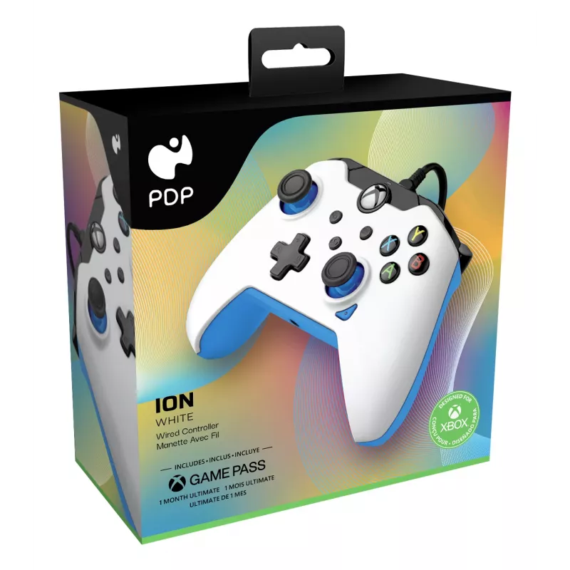 PDP laidinis valdiklis: Ion White - Xbox Series X|S, Xbox One, Xbox, Windows 10/11