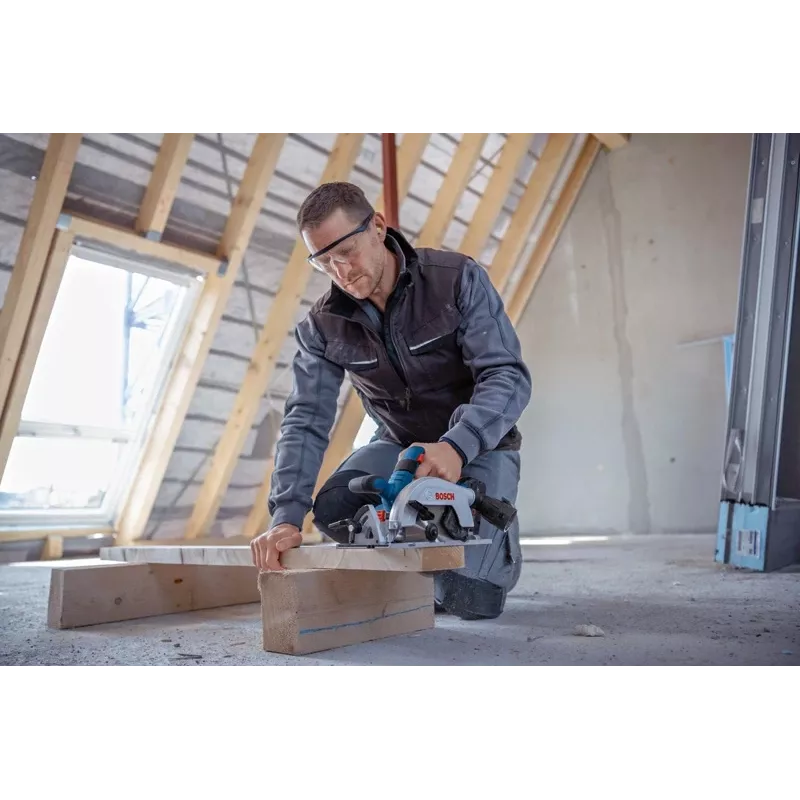 Bosch GKS 18V-57-2 L PROFESSIONAL 16.5 cm juoda, mėlyna, sidabrinė 5000 aps./min