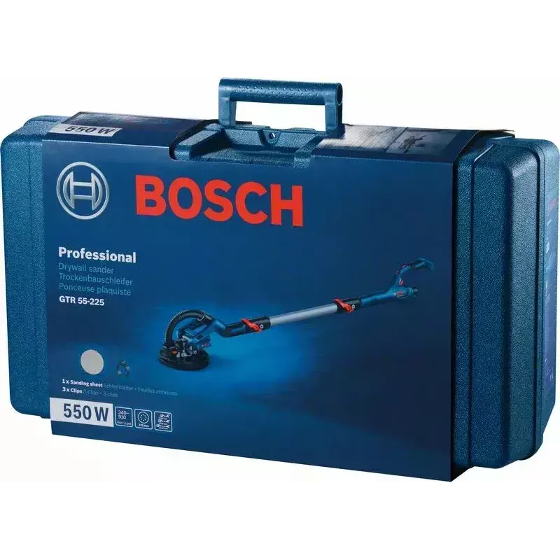 Bosch GTR 55-225 gipskartonio šlifuoklis 910 aps./min, juoda, mėlyna 550 W