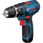 Bosch GSB 10,8-2-LI Professional Keyless Juoda, Blue, Red