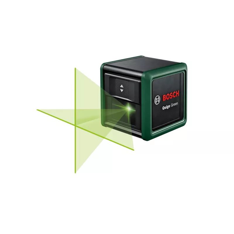Linijinis nivelyras Bosch Quigo Green 12 m veikimo nuotolis 0,6 mm/m tikslumas