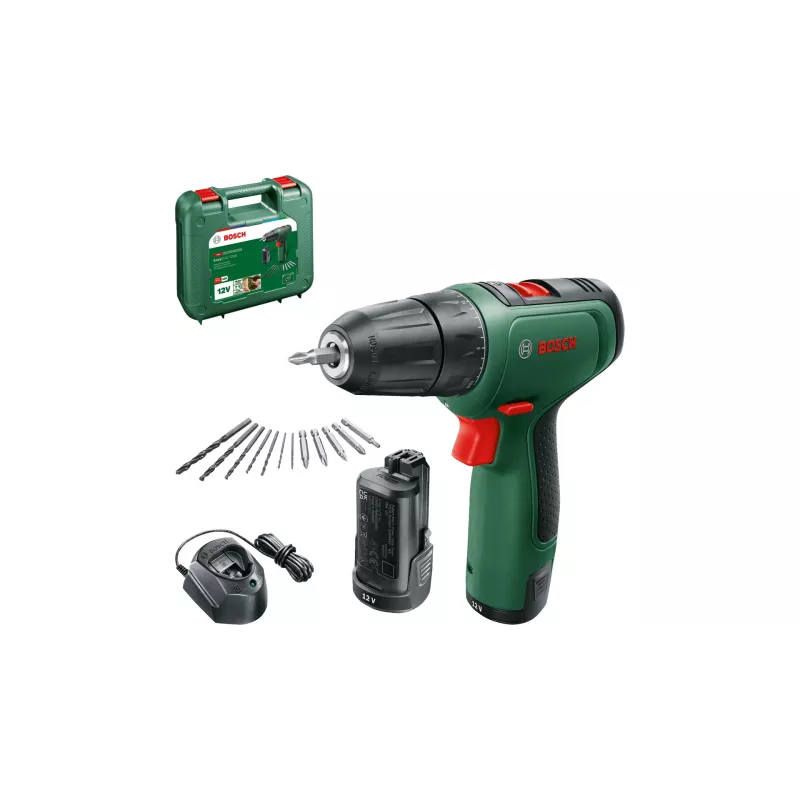 Bosch EasyDrill 1200 1500 RPM be raktelio 940 g juoda, žalia