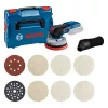Bosch 0615A5004H belaidis atsitiktinio orbitinio šlifuoklio rinkinys