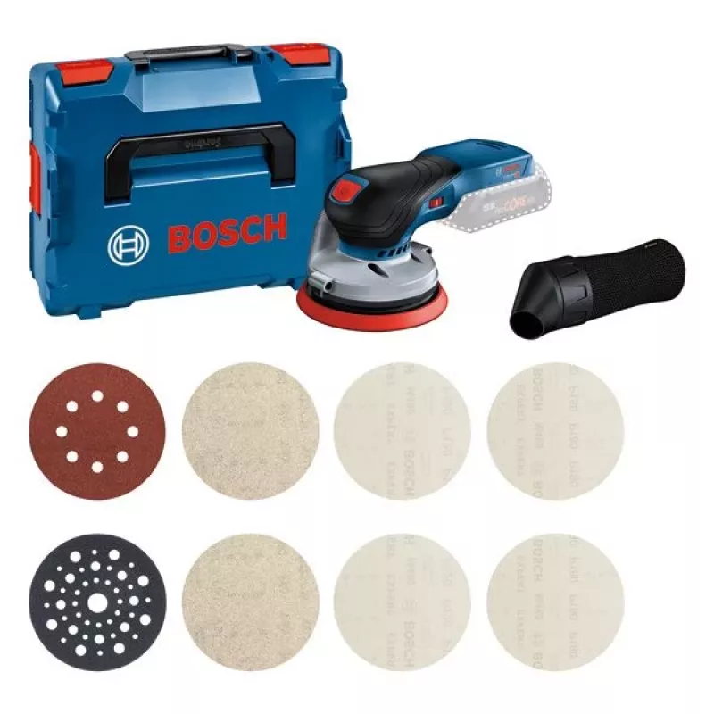 Bosch 0615A5004H belaidis atsitiktinio orbitinio šlifuoklio rinkinys