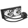 „All-in-one“ skysčio aušintuvas ANTEC SYMPHONY 240 — 120 mm ventiliatoriai, juodas, palaiko AM4/LGA1700