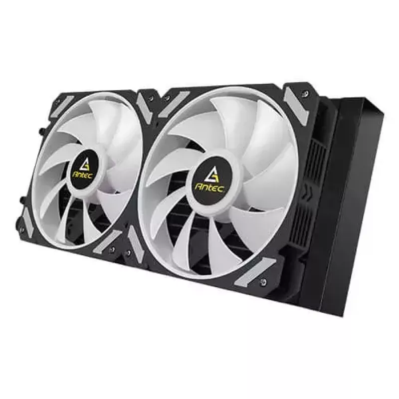 „All-in-one“ skysčio aušintuvas ANTEC SYMPHONY 240 — 120 mm ventiliatoriai, juodas, palaiko AM4/LGA1700