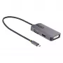 StarTech.com USB C vaizdo adapteris, USB C į HDMI DVI VGA adapteris, iki 4K 60Hz, aliuminis, daugiaportis vaizdo ekrano adapteris, suderinamas su Thunderbolt 3 / 4, USB Type C kelioninis adapteris