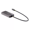StarTech.com USB C vaizdo adapteris, USB C į HDMI DVI VGA adapteris, iki 4K 60Hz, aliuminis, daugiaportis vaizdo ekrano adapteris, suderinamas su Thunderbolt 3 / 4, USB Type C kelioninis adapteris