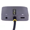 StarTech.com USB-C vaizdo adapteris, USB-C į HDMI/VGA universaliadapteris, 3,5 mm garso lizdas, 4K 60Hz HDR, 100W PD pralaidumas, suderinamas su Thunderbolt 3/4 – USB-C kelioninis ekrano adapteris