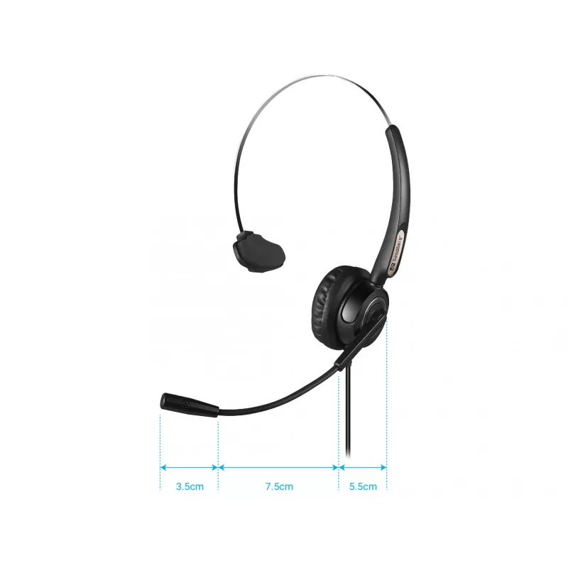 Ausinės su mikrofonu Sandberg USB Office Headset Pro Mono