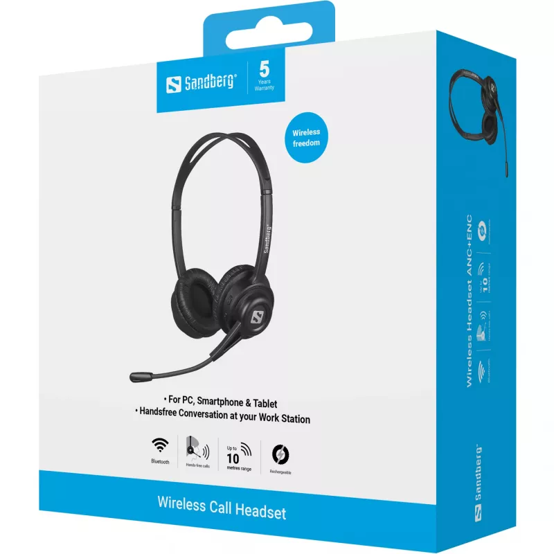 Laisvų rankų įranga Sandberg Wireless Call Headset