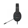 Ausinės SANDBERG BossBlaster USB — laidinės žaidimų ausinės, 20–20000 Hz, 2 m laidas, 240 g, juodos
