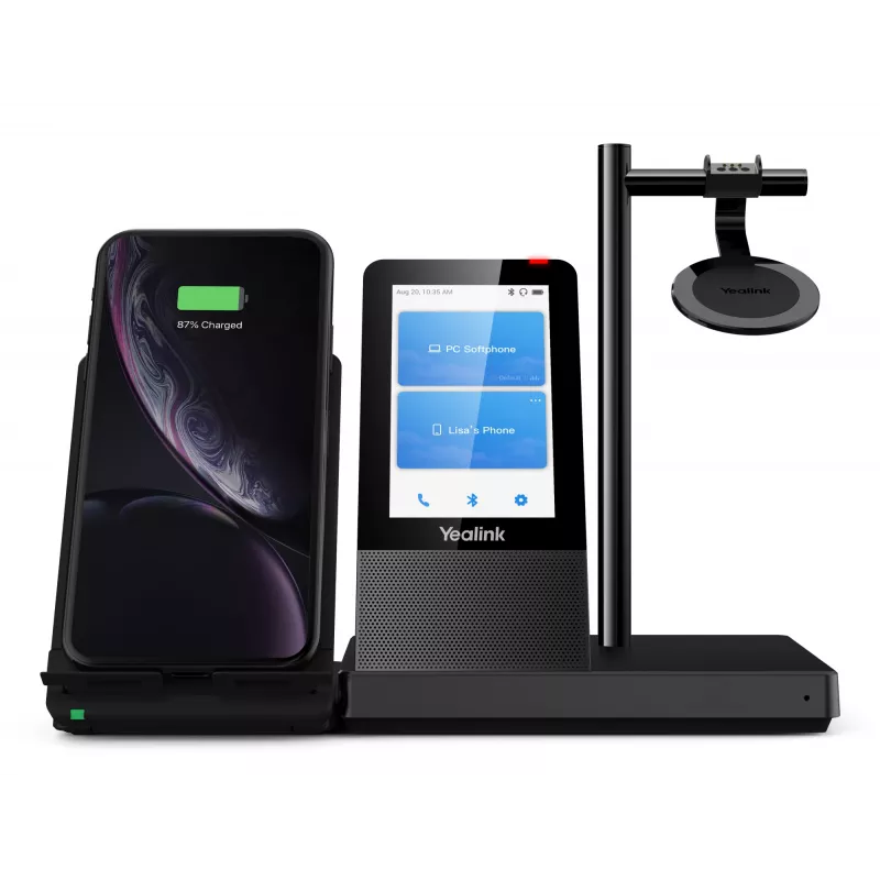 Yealink WH66 Mono UC-DECT belaidė ausinė, Belaidė, Biuras/Skambučių centras, 20 - 20000 Hz, 80 g, Ausinė, Juoda