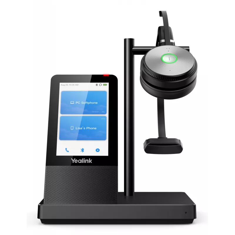 Yealink WH66 Mono UC-DECT belaidė ausinė, Belaidė, Biuras/Skambučių centras, 20 - 20000 Hz, 80 g, Ausinė, Juoda