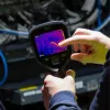 Termovizorinė kamera Flir Systems E8-PRO — 320×240 px, NETD 40 mK, IFOV 1,8 mRad, 3,5 colio ekranas, metalinis korpusas, juoda