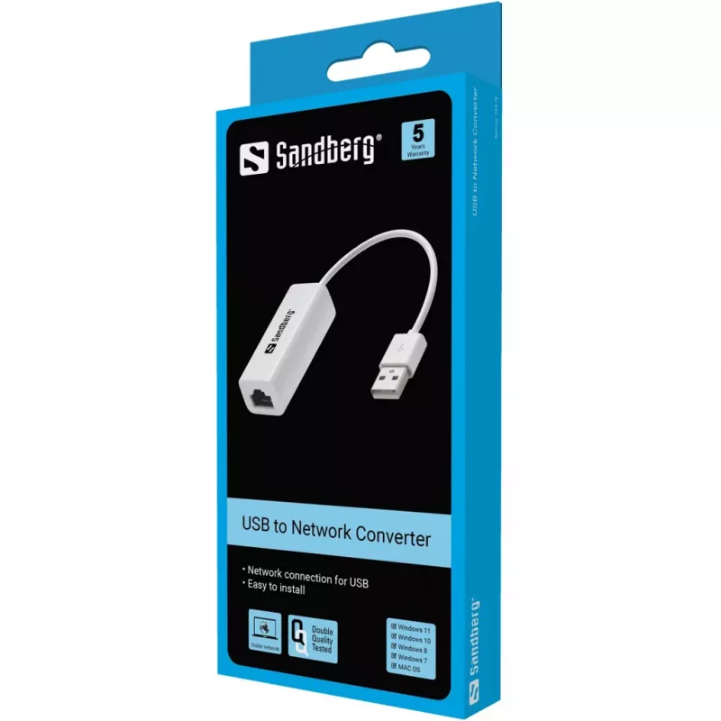 USB į tinklo keitiklį Sandberg 133-78