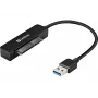 Sandberg USB 3.0 į SATA jungtis, juoda, 5 Gbit/s, 20 g, 77 mm, 18 mm, 193 mm