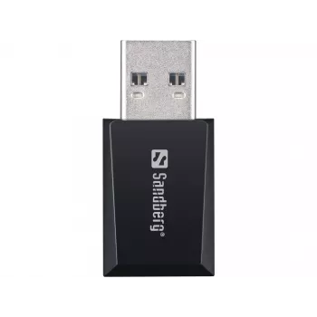 Mini WiFi Dongle Sandberg 1300 Mbit/s USB Type-A Dviejų juostų