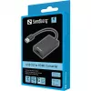 Sandberg USB 3.0 į HDMI keitiklis, juodas, pasyvus vaizdo keitiklis