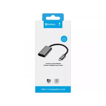 USB-C į DisplayPort adapteris Sandberg 136-19