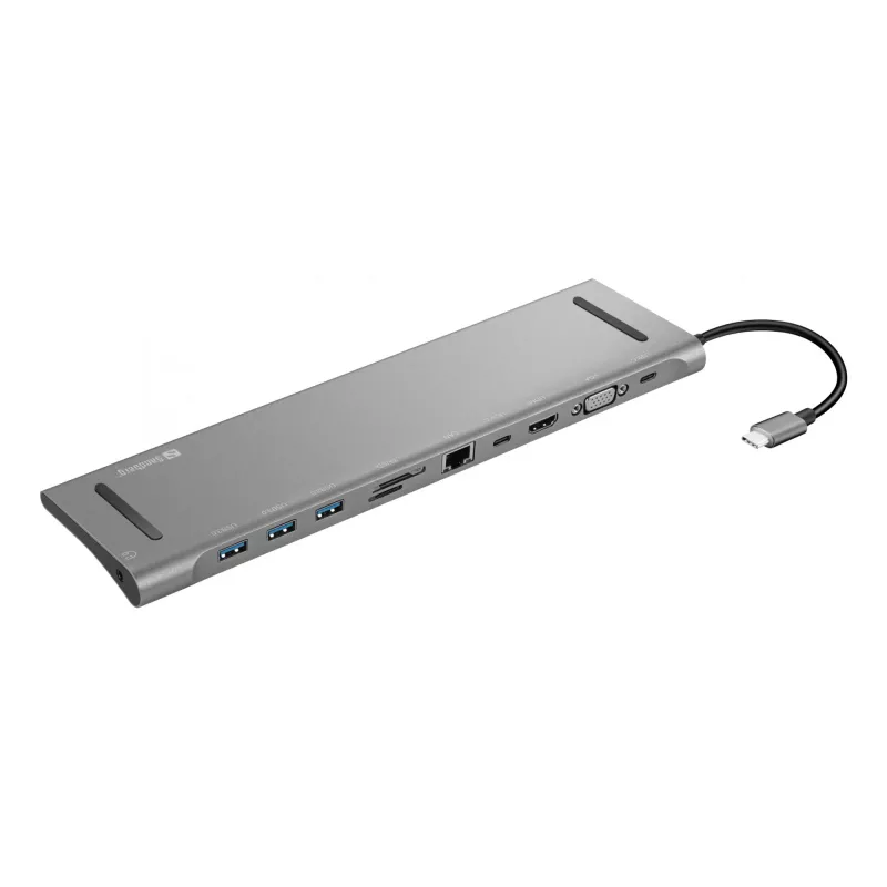 Sandberg USB-C 10-in-1 Doko stotelė
