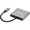 Sandberg USB-C dokas 2xHDMI+USB+PD Maksimali skiriamoji geba 3840x2160