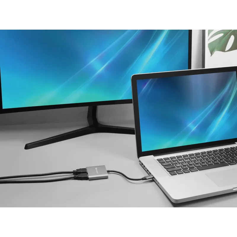 Sandberg USB-C dokas 2xHDMI+USB+PD Maksimali skiriamoji geba 3840x2160