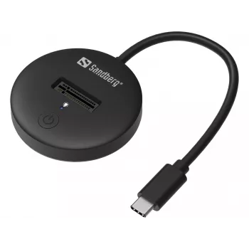 Sandberg USB 3.2 dokas M.2+NVMe SSD 4TB juodas