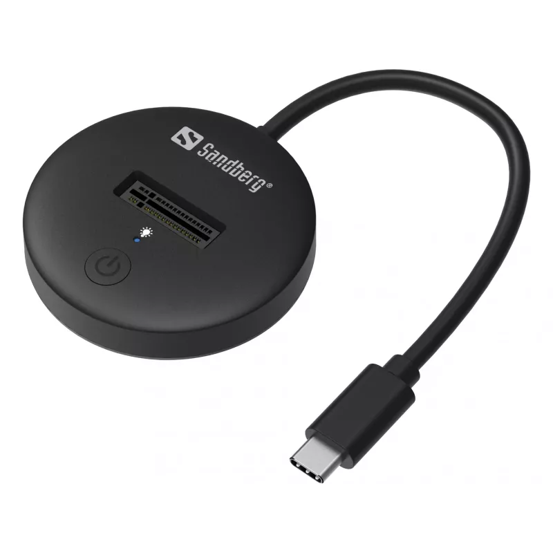 Sandberg USB 3.2 dokas M.2+NVMe SSD 4TB juodas