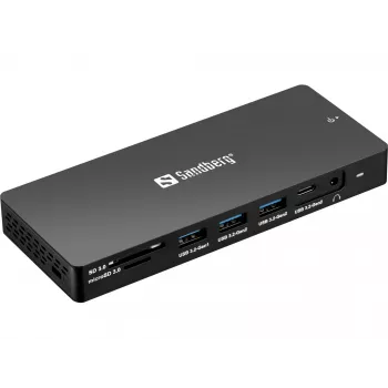 Sandberg USB-C 13in1 DockingStation Pro Laidinė USB 3.2 Gen 1 Type-C