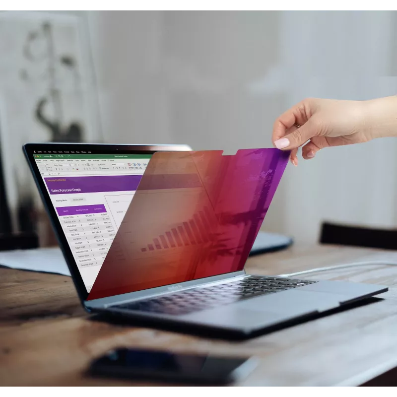 StarTech.com 14 colių MacBook Pro 21/23 privatumo ekranas, auksinis filtras su sustiprintu privatumu, kompiuterio apsauginis skydas, dvipusis ekrano apsauga, +/- 30 laipsnių