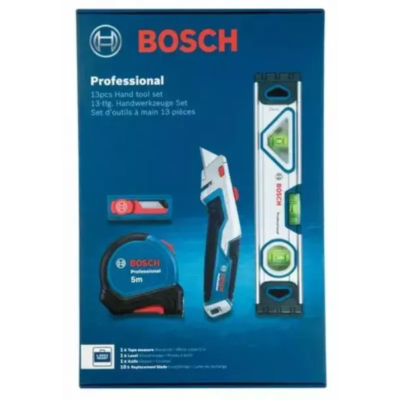 Bosch 1 600 A02 7M3 mechanikos įrankių rinkinys, 13 įrankių