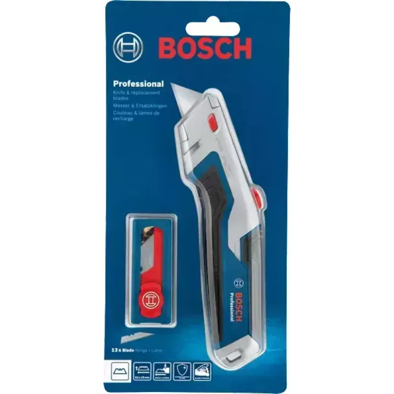 Universalus peilis Bosch 1 600 A02 7M5 mėlynas su skutimosi peiliuku 6,3 cm