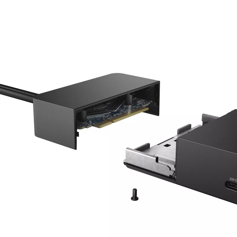 DELL WD19DC Laidinis USB 3.2 Gen 1 (3.1 Gen 1) Type-C Juodas