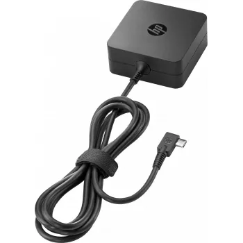 HP 45W USB-C G2 maitinimo adapteris, nešiojamam kompiuteriui, patalpų, 45 W, verslo, juodas, 62 mm