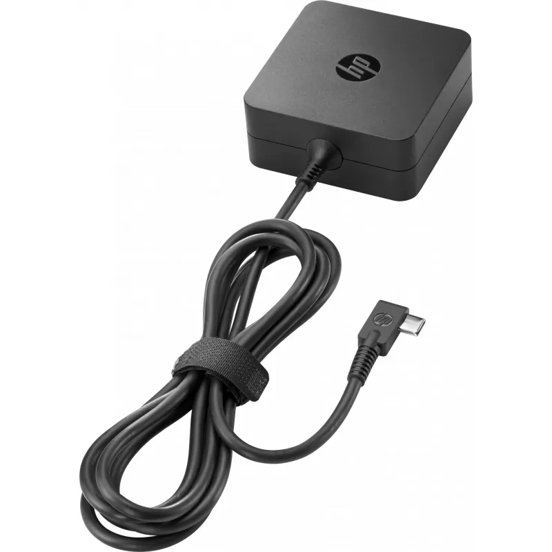 HP 45W USB-C G2 maitinimo adapteris, nešiojamam kompiuteriui, patalpų, 45 W, verslo, juodas, 62 mm