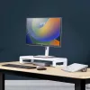 StarTech.com ergonominis monitoriaus stovas, iki 33 svarų/15 kg, fiksuotas aukštis 3,5 col./9 cm, stalinio kompiuterio monitoriaus/nešiojamojo kompiuterio stovas, plieninė platforma, greitas surinkimas, optimizuojantis darbo stalo erdvę